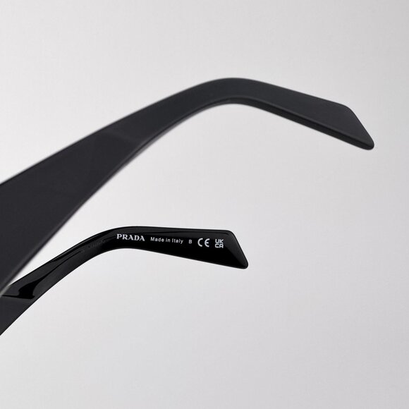 Prada PRA06S Eyeglasses – Black Square Frame  | Model 16K08N - Picture 7 of 9